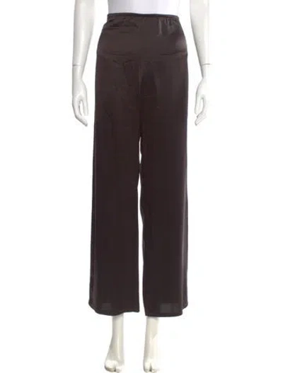 Pre-owned Leset Wide Leg Pants In Brown