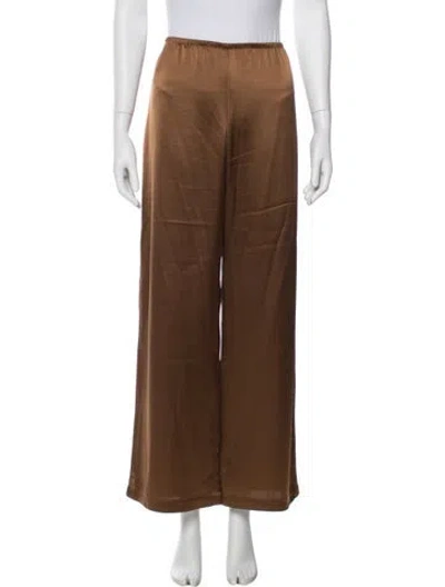 Pre-owned Leset Wide Leg Pants In Brown