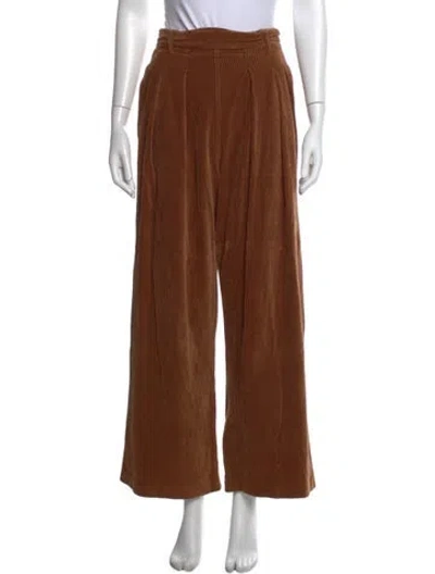 Pre-owned Leset Wide Leg Pants In Brown