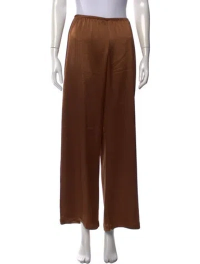 Pre-owned Leset Wide Leg Pants In Brown