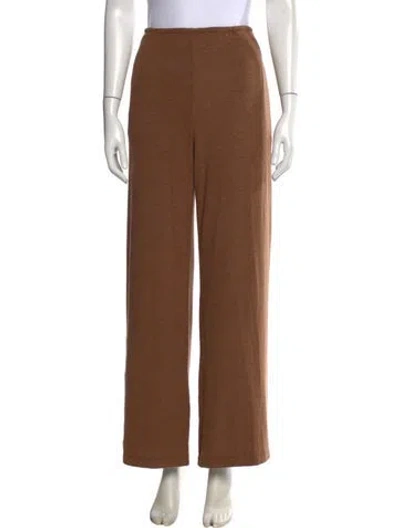 Pre-owned Leset Wide Leg Pants In Brown