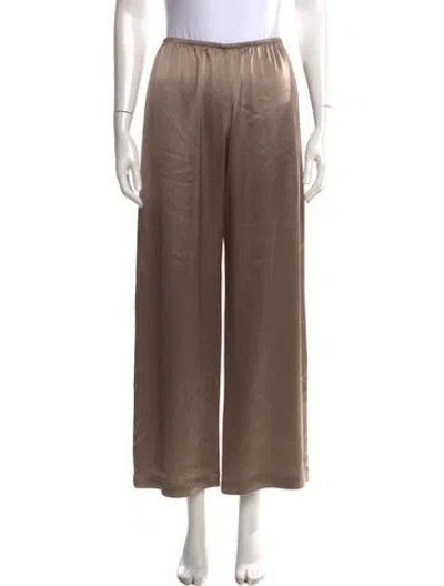 Pre-owned Leset Wide Leg Pants In Brown