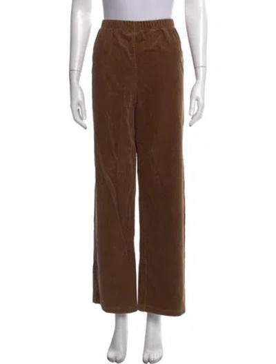 Pre-owned Leset Wide Leg Pants In Brown