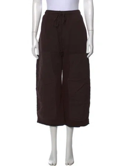 Pre-owned Leset Wide Leg Pants In Brown