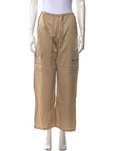Pre-owned Leset Wide Leg Pants In Brown
