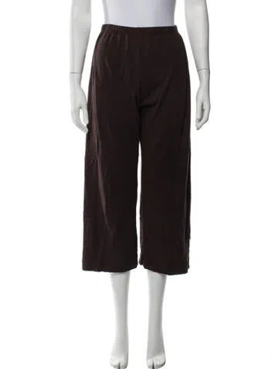 Pre-owned Leset Wide Leg Pants In Brown