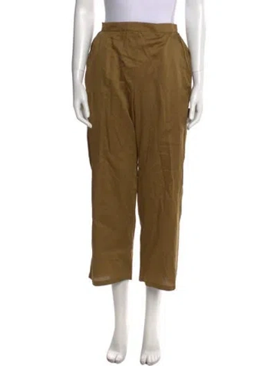 Pre-owned Leset Wide Leg Pants In Green