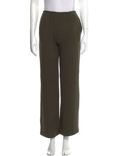 Pre-owned Leset Wide Leg Pants In Green