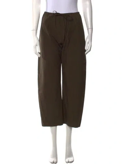 Pre-owned Leset Wide Leg Pants In Green