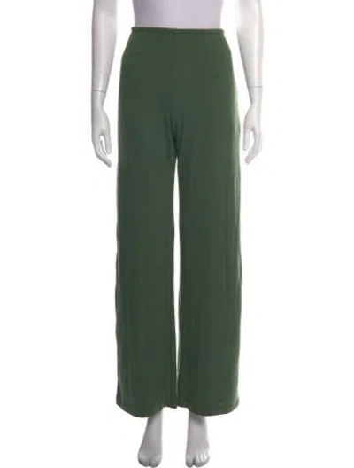 Pre-owned Leset Wide Leg Pants In Green