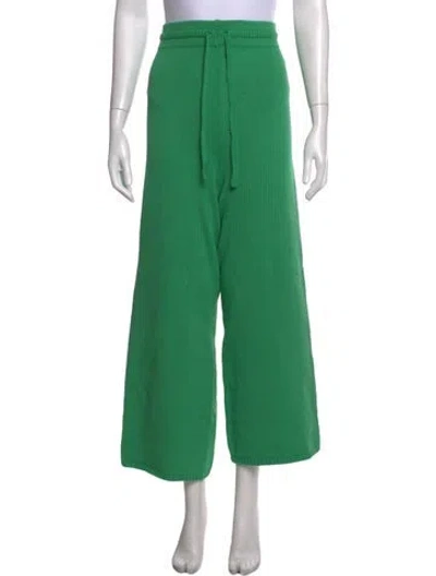 Pre-owned Leset Wide Leg Pants In Green