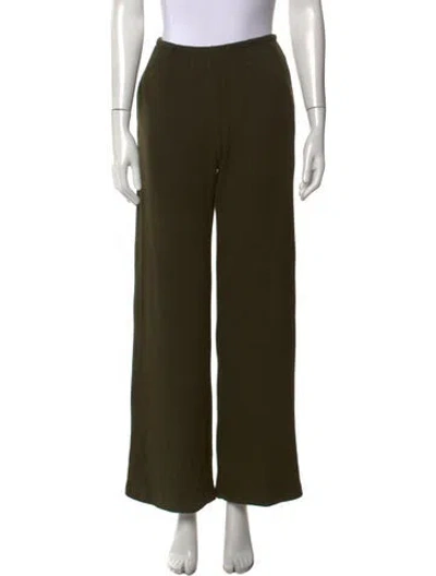 Pre-owned Leset Wide Leg Pants In Green