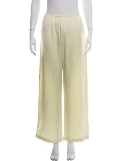 Pre-owned Leset Wide Leg Pants In Green