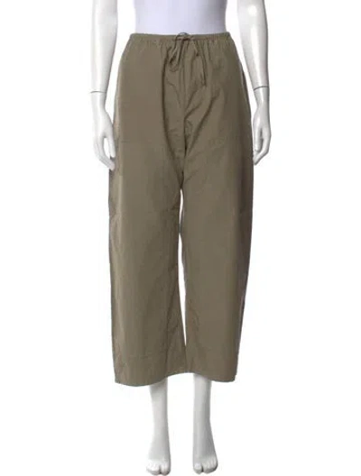 Pre-owned Leset Wide Leg Pants In Green