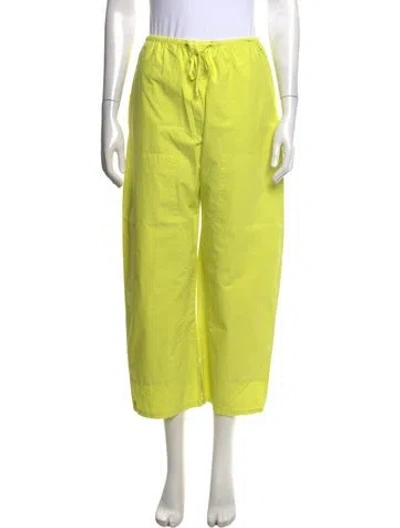 Pre-owned Leset Wide Leg Pants In Green