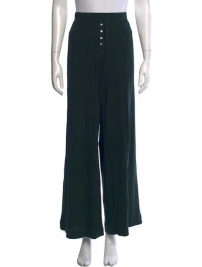 Pre-owned Leset Wide Leg Pants In Green