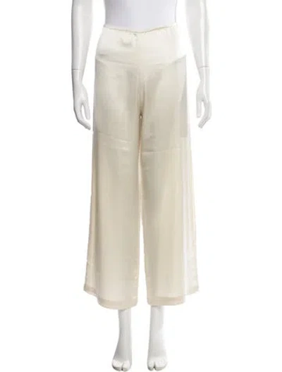 Pre-owned Leset Wide Leg Pants In Neutral