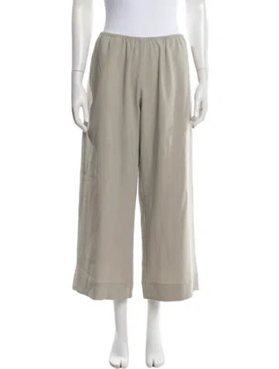Pre-owned Leset Wide Leg Pants In Neutrals