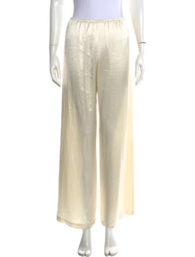 Pre-owned Leset Wide Leg Pants In Neutrals