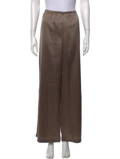 Pre-owned Leset Wide Leg Pants In Neutrals