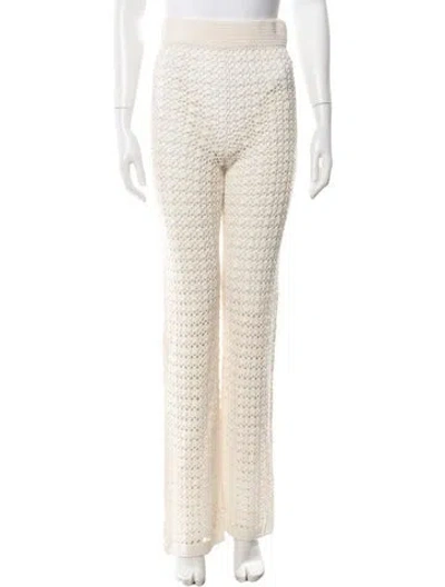 Pre-owned Leset Wide Leg Pants In Neutrals