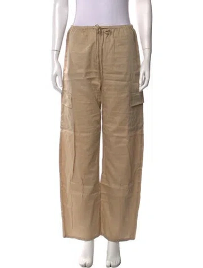 Pre-owned Leset Wide Leg Pants In Neutrals