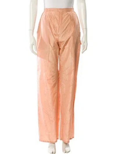 Pre-owned Leset Wide Leg Pants In Pink