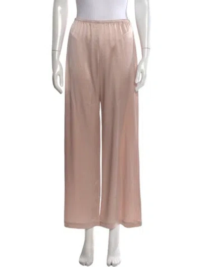 Pre-owned Leset Wide Leg Pants In Pink