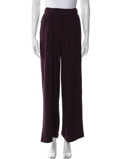 Pre-owned Leset Wide Leg Pants In Purple