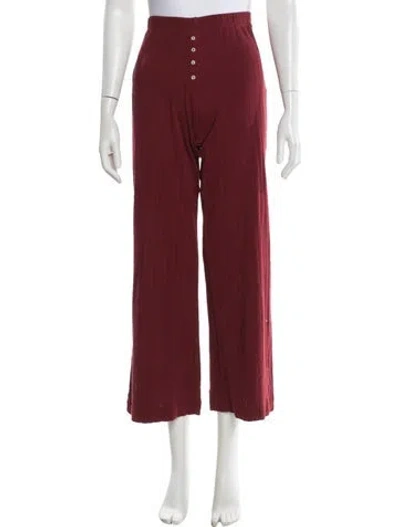 Pre-owned Leset Wide Leg Pants In Red