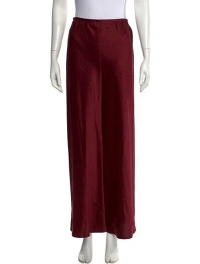 Pre-owned Leset Wide Leg Pants In Red