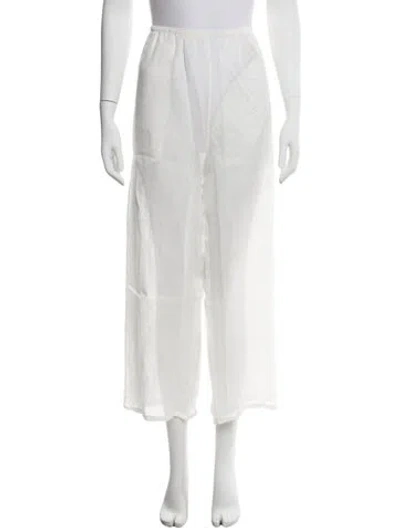 Pre-owned Leset Wide Leg Pants W/ Tags In White