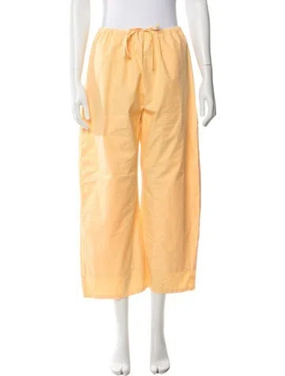 Pre-owned Leset Wide Leg Pants W/ Tags In Yellow