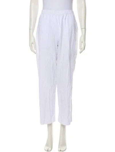 Pre-owned Leset Wide Leg Pants In White