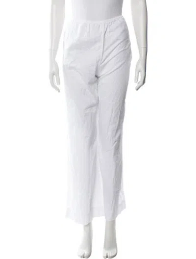 Pre-owned Leset Wide Leg Pants In White