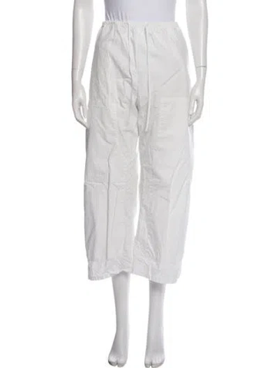 Pre-owned Leset Wide Leg Pants In White