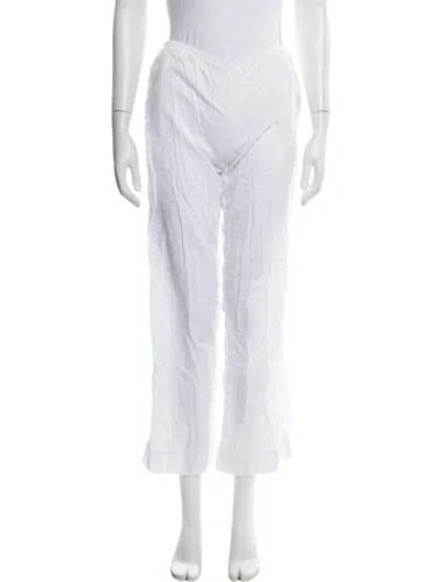 Pre-owned Leset Wide Leg Pants In White