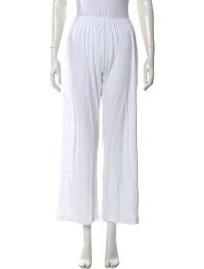 Pre-owned Leset Wide Leg Pants In White