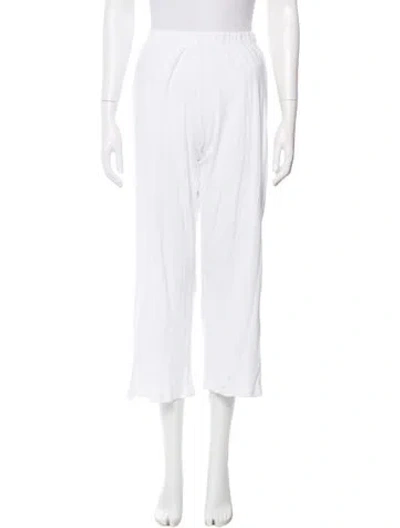 Pre-owned Leset Wide Leg Pants In White