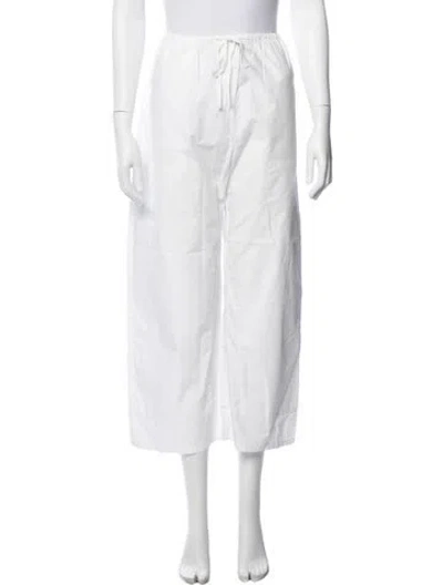 Pre-owned Leset Wide Leg Pants In White