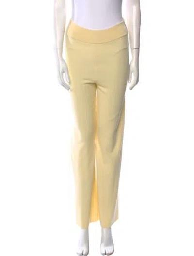 Pre-owned Leset Wide Leg Pants In Yellow