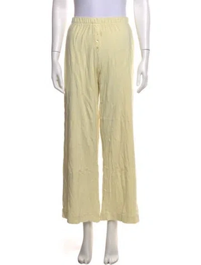 Pre-owned Leset Wide Leg Pants In Yellow