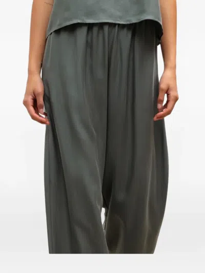 Leset Wide-leg Trousers In Green