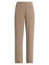 Leset Women's Boxer Rib-knit Pants In Brown