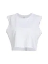 Leset White Boxy Tank Top
