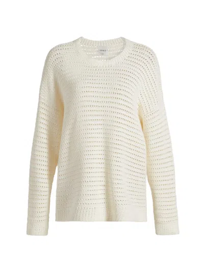 Leset Women's Lucy Oversized Open-knit Cotton Sweater In Sand