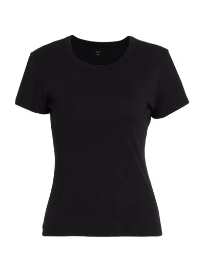 Leset Pointelle Mini Short In Black