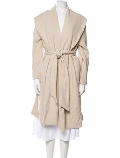 Pre-owned Leset Wool Coat In Neutral