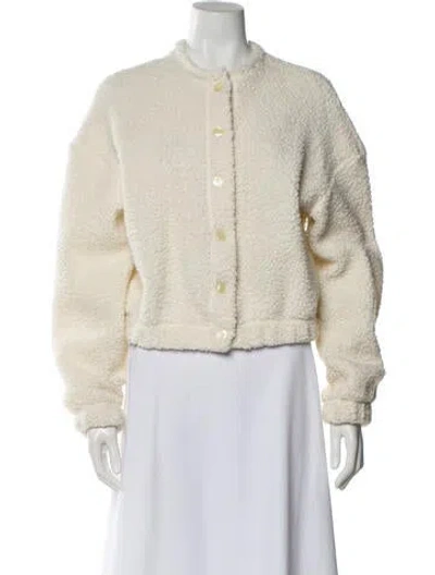 Pre-owned Leset Wool Crew Neck Sweater In Blue