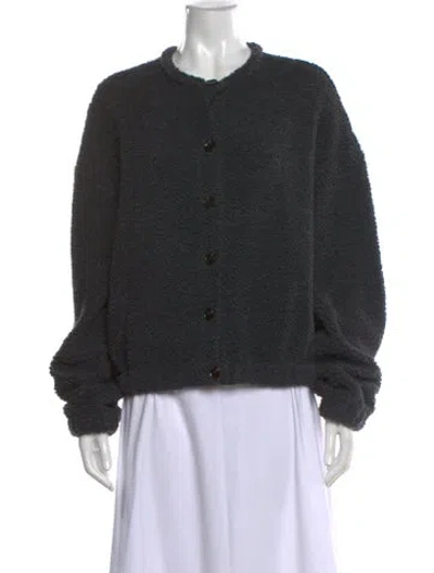 Pre-owned Leset Wool Crew Neck Sweater In Gray